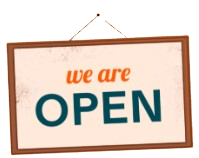 We are open